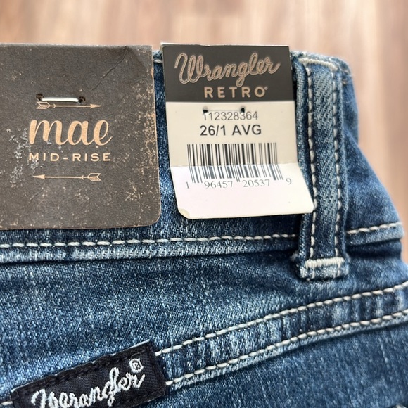 🆕Wrangler Shorts. Retro Mae mid rise sz 26” NEW WITH TAGS! - Picture 8 of 9